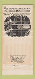 Matchbook Cover - Cosmoplitan Motor Hotel Portland OR 30 Strike