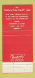 Matchbook Cover - Trenholm East Inn Rochester Ny 30 Strike
