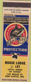 Matchbook Cover - Matchbook Cover Moose Lodge New Castle IN
