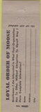 Matchbook Cover - Matchbook Cover Moose Lodge New Castle IN