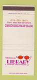 Matchbook Cover - Hotel Syracuse NY Library Disco 30 Strike