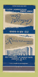 Matchbook Cover - Riviera Idlewild Hotel Jamaica NY 30 Strike
