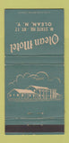 Matchbook Cover - Olean Motel NY WEAR 30 Strike