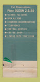 Matchbook Cover - Olean Motel NY WEAR 30 Strike