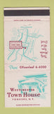 Matchbook Cover - Westchester Town House Yonkers NY 30 Strike