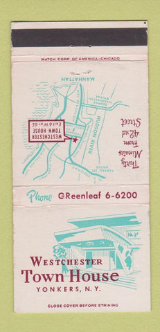 Matchbook Cover - Westchester Town House Yonkers NY 30 Strike