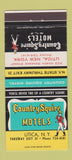 Matchbook Cover - Country Squire Motels Utica NY 30 Strike