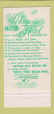 Matchbook Cover - Po'keepsie Motor Hotel Poughkeepsie NY 30 Strike