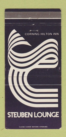 Matchbook Cover - Steuben Lounge Corning Hilton Inn Corning NY 30 Strike