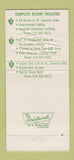 Matchbook Cover - Thomson Resorts Alexandria Bay NY 30 Strike
