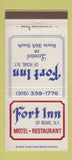Matchbook Cover - Fort Inn Rome NY 30 Strike