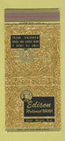 Matchbook Cover - Edison National Bank Fort Myers FL 30 Strike