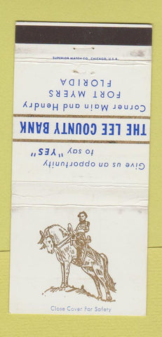 Matchbook Cover - Lee County Bank Fort Myers FL WEAR 30 Strike