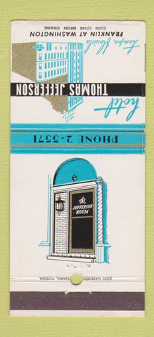 Matchbook Cover - Hotel Thomas Jefferson Tampa FL 30 Strike