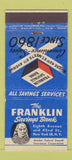 Matchbook Cover - Franklin Savings Bank New York City 21 Strike Feature