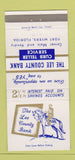 Matchbook Cover - Lee County Bank Fort Myers FL  30 Strike