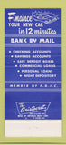 Matchbook Cover - Lee County Bank Fort Myers FL  30 Strike