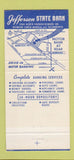 Matchbook Cover - Jefferson State Bank San Antonio TX 30 Strike