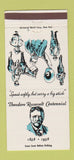 Matchbook Cover Theodore Roosevelt Centennial 1958 East Norwich LI Inn 30 Strike