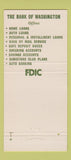 Matchbook Cover - Bank of Washington MO 30 Strike