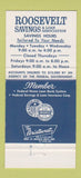 Matchbook Cover - Roosevelt Savings Miami FL Franklin D 30 Strike
