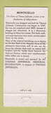 Matchbook Cover - Monticello Thomas Jefferson WEAR 30 Strike