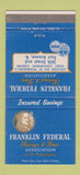Matchbook Cover - Franklin Federal Savings St Petersburg FL 30 Strike