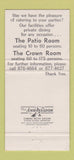 Matchbook Cover - Embers Imperial House Tampa FL WEAR 30 Strike