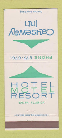 Matchbook Cover - Causeway Inn Hotel Motel Resort Tampa FL 30 Strike