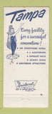 Matchbook Cover - Convention Bureau Tampa FL 30 Strike