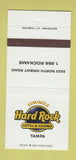 Matchbook Cover - Hard Rock Hotel Casino Tampa Seminole FL 30 Strike