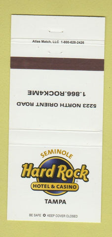 Matchbook Cover - Hard Rock Hotel Casino Tampa Seminole FL 30 Strike