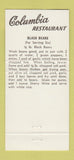 Matchbook Cover - Columbia Spanish Restaurant Tampa FL 30 Strike
