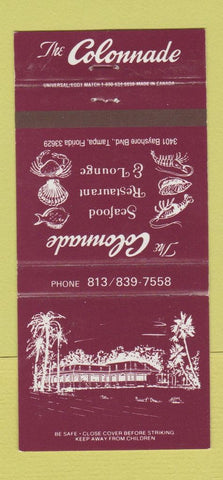 Matchbook Cover - Colonnade Restaurant Tampa FL 30 Strike