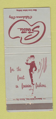 Matchbook Cover - Streets Women's Clothes Oklahoma City OK WEAR 30 Strike