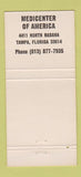 Matchbook Cover - Medicenter of America Tampa FL clinic? Medical 30 Strike