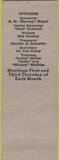 Matchbook Cover - Matchbook Cover Moose Lodge Davenport IA