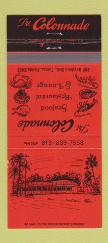 Matchbook Cover - Colonnade Restaurant Tampa FL 30 Strike