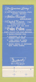 Matchbook Cover - International Inn Tampa FL Golden Triangle 30 Strike