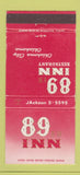 Matchbook Cover - 89er Inn Oklahoma City OK WEAR 30 Strike