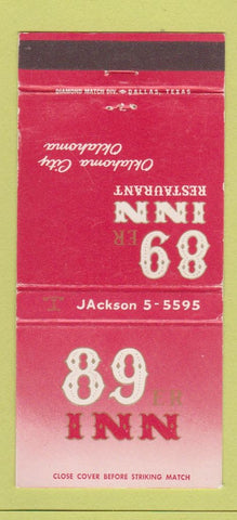 Matchbook Cover - 89er Inn Oklahoma City OK WEAR 30 Strike