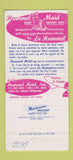Matchbook Cover - Hummel Maid Oklahoma City OK rugs 30 Strike