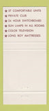 Matchbook Cover - Western Sands Motel Woodward OK 30 Strike
