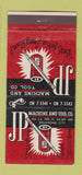 Matchbook Cover - JP Machine and Tool Oklahoma City OK 30 Strike