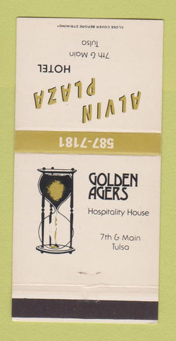 Matchbook Cover - Alvin Plaza Hotel Tulsa OK 30 Strike