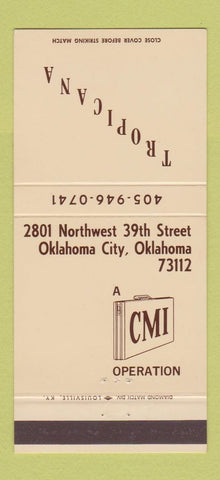 Matchbook Cover - Tropicana Oklahoma City OK 30 Strike
