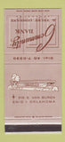Matchbook Cover - Community Bank Enid OK 30 Strike