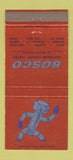 Matchbook Cover - Bosco Fasteners Dallas Houston Fort Worth Beaumont 30 Strike