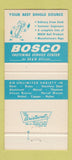 Matchbook Cover - Bosco Fasteners Dallas Houston Fort Worth Beaumont 30 Strike