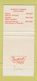 Matchbook Cover - Hungry Farmer Denver Colorado Springs Boulder 30 Strike